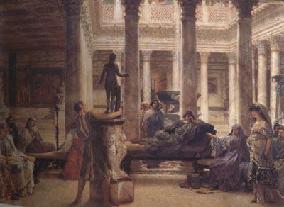 Alma-Tadema, Sir Lawrence A Roman Art Lover (mk23) oil painting image